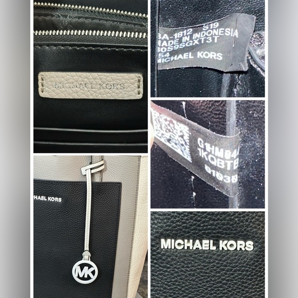 Michael Kors Gemma Large Tri-Color Pebbled Leather Tote - Picture 3 of 15